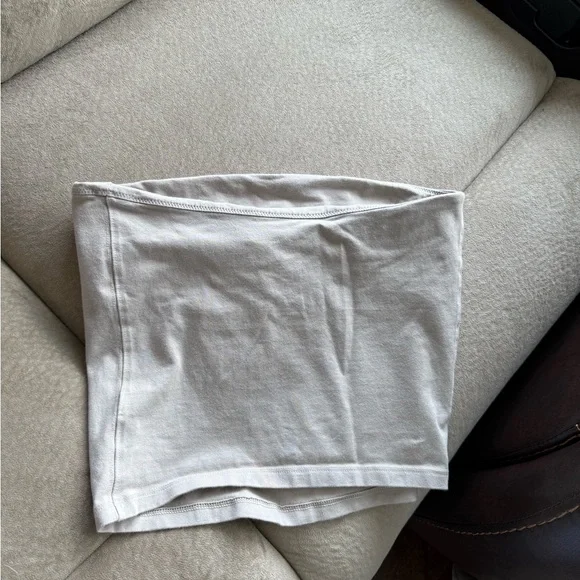 aerie cotton Strapless Beige Tube Top - Picture 4 of 6